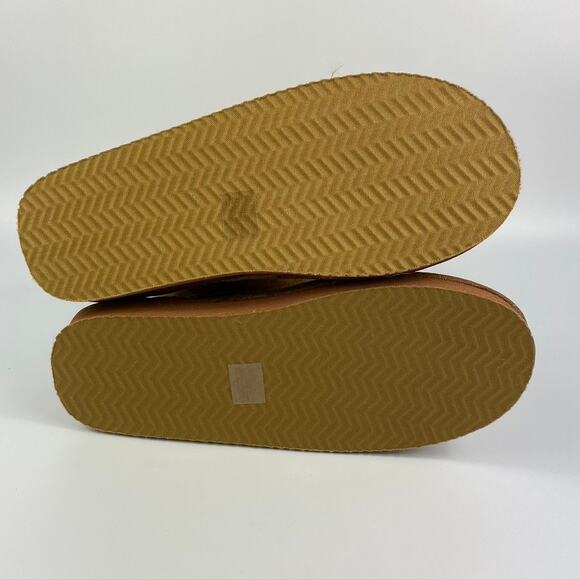 New! Faux Fur Shearling Style Three Button Lined Tan Slipper Boots Shoes Size 6 - Picture 5 of 5